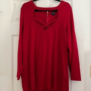 Red torrid 3X long sleeve